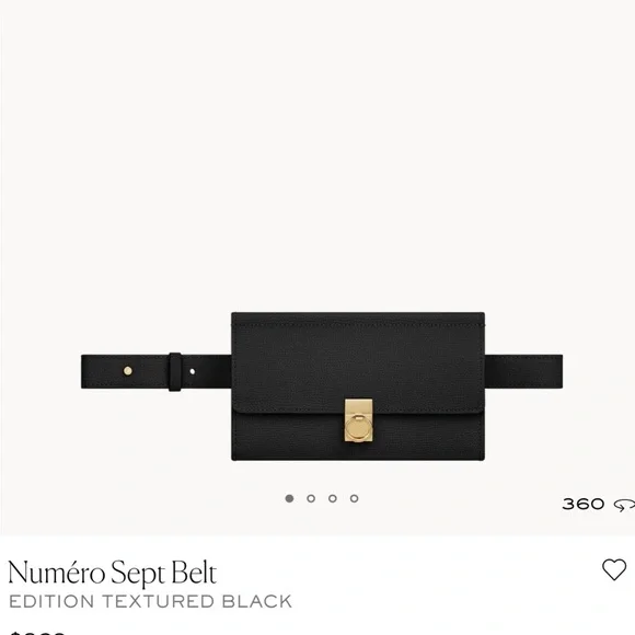 Polene Numéro Sept Belt Bag (Black) - Picture 9 of 13